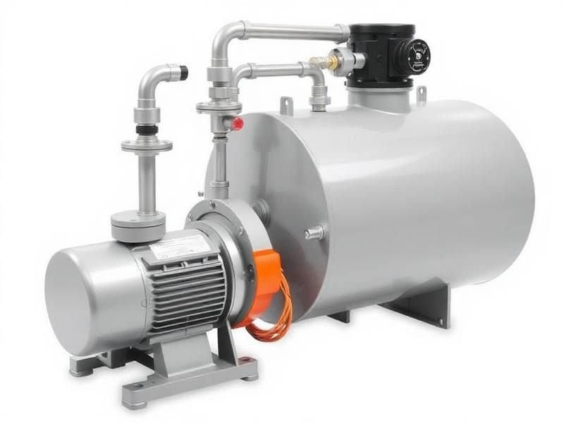 Booster pump unit prepared for a complete workshop overhaul